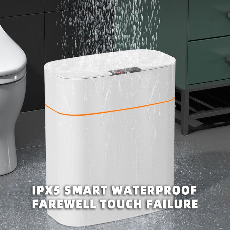 "Smart Automatic Trash Can with Lid – Ideal for Bedroom, Living Room, Kitchen, or Car"