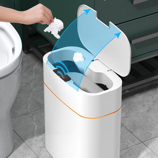 "Smart Automatic Trash Can with Lid – Ideal for Bedroom, Living Room, Kitchen, or Car"